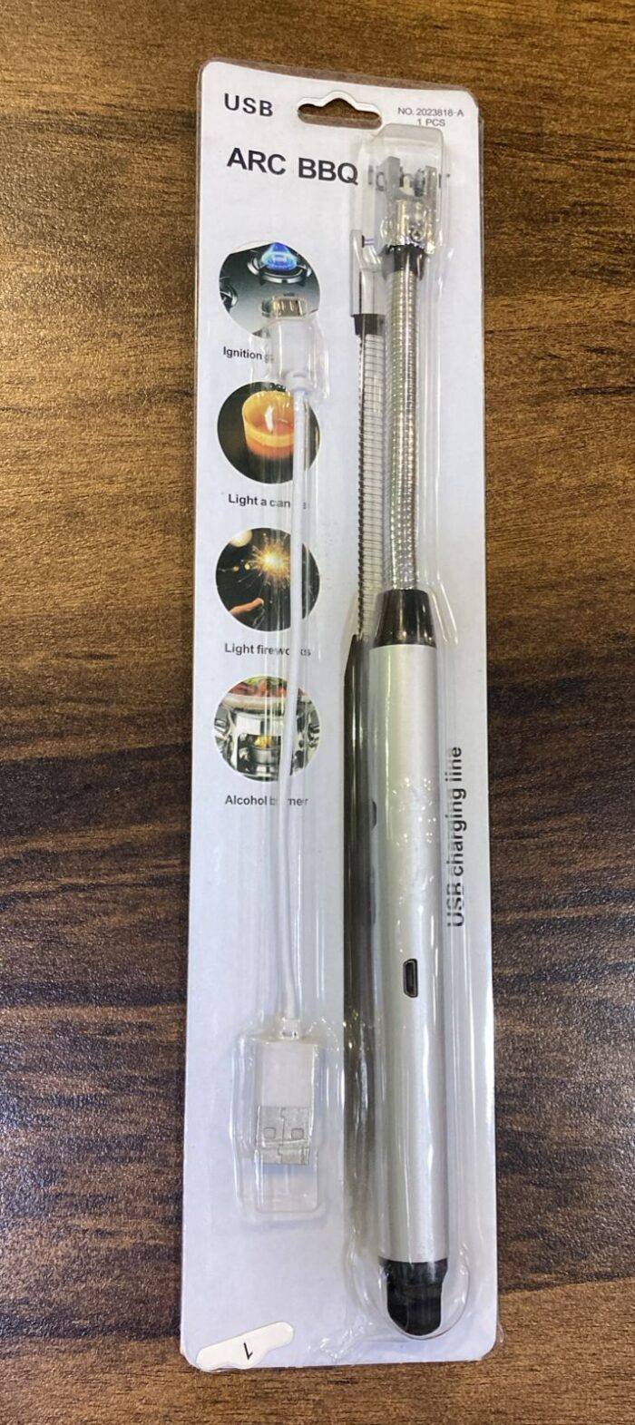 Arc Lighter With Usb Charging,flameless Windproof,led Battery Display,safety Switch,rotate 360 Degrees,for Aromatherapy (random Colors) - Image 2