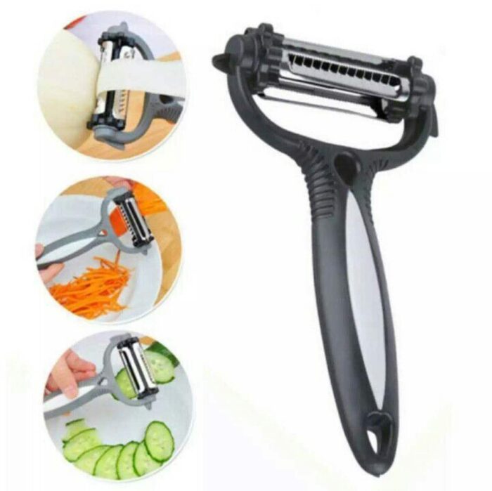 3 in 1 Fruit Vegetable Peeler Amazing 3 in 1 blade, just click and peel - Image 2