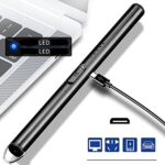 Gas Lighter  Long with New Slide Out Design  USB Gas Lighter Rechargeable with LED Display, Plasma Arc Lighter (Random color) - Image 6