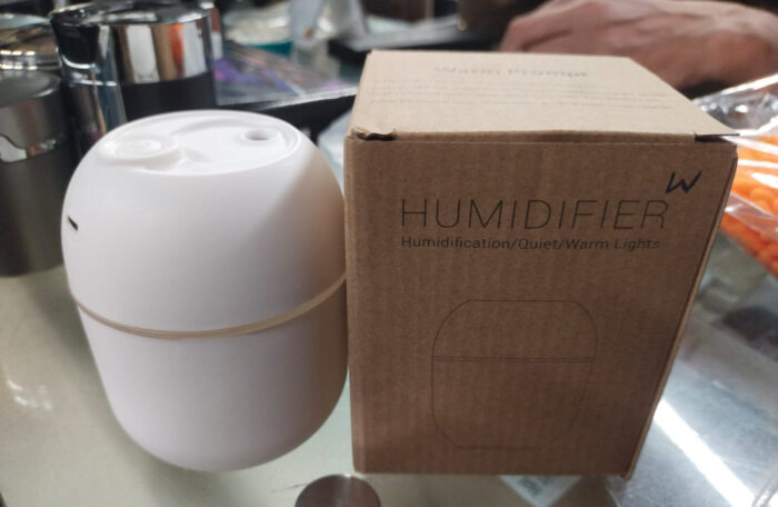 Humidier with Warm LED Outline USB Portable Air Humidifier  Essential Oil Diffuser Modes Auto Off With LED Light For Home Car Mist Maker Face Steamer Car Air Fresheners - Image 2