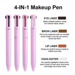 Eye ShadowLiner Combination 4 In 1 Makeup Pen Multifunctional Cosmetics Ballpoint Pens Waterproof Eyeliner Eyebrow Pencil Long lasting Highlighter Stick - Image 2