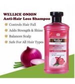 "Wellice Onion Anti Hair Loss Shampoo - Strengthening & Nourishing Formula for Thicker, Fuller Hair - Image 2