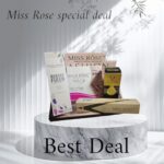 (Miss Rose Beauty Deal )Flawless Coverage with Whitening Two-Way Cake, Makeup Fixer, and Silk Flawless Foundation"