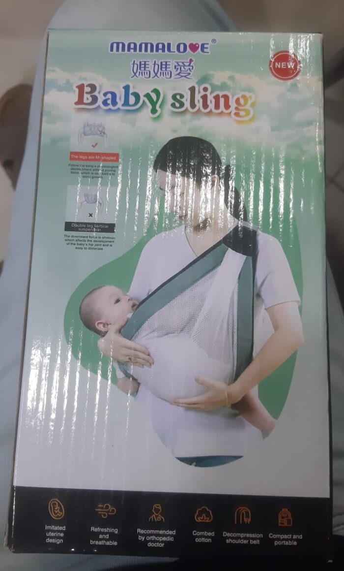 1PC Baby Carrier, Ergonomic Baby Strap one Shoulder Labor-Saving Polyester Baby Half Wrapped Sling (Random Color) - Image 2