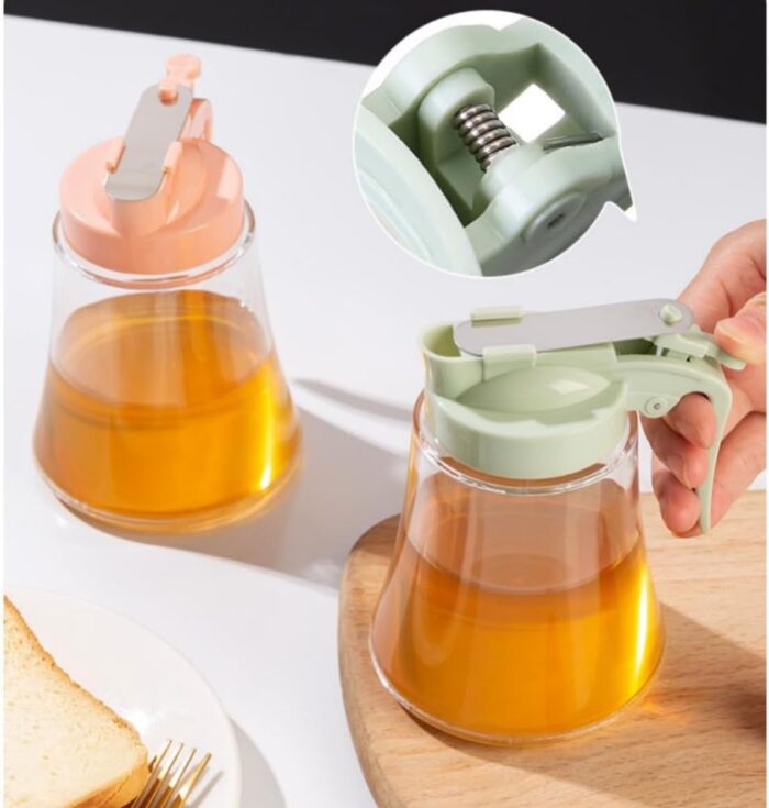 Honey Dispenser No Drip - Easy Squeeze Syrup Dispenser Bottle for Efficient Serving,  Honey Squeeze Jar for Kitchen & Coffee Bar, Mess-Free Solution(250ml) - Image 5