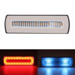 1 pc  LED Motorcycle Light Moto Rear Lights 40 LED Dual Color Light Guide Flow Direction Turning Brake Tail Lamp - Image 4