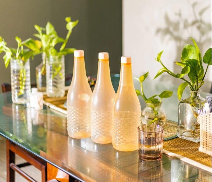 Pack Of 4 Plastic Jumbo Water Bottles (random color) 1.2 Ltr Each - Image 1