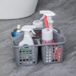 Plastic Bathroom Basket Kitchen Sink Basket Shower Caddy Basket with Compartments,(random color ) - Image 2