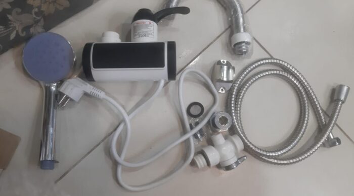 (with  shower) Electric Hot Water Heater Faucet Kitchen Instant Heating Tap Water - Image 2