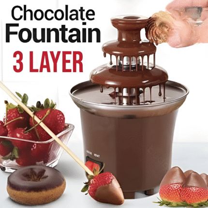CHOCOLATE FOUNTAIN 3-TIER MINI CHOCOLATE Tower Three Layer MELTING Fondue Pot