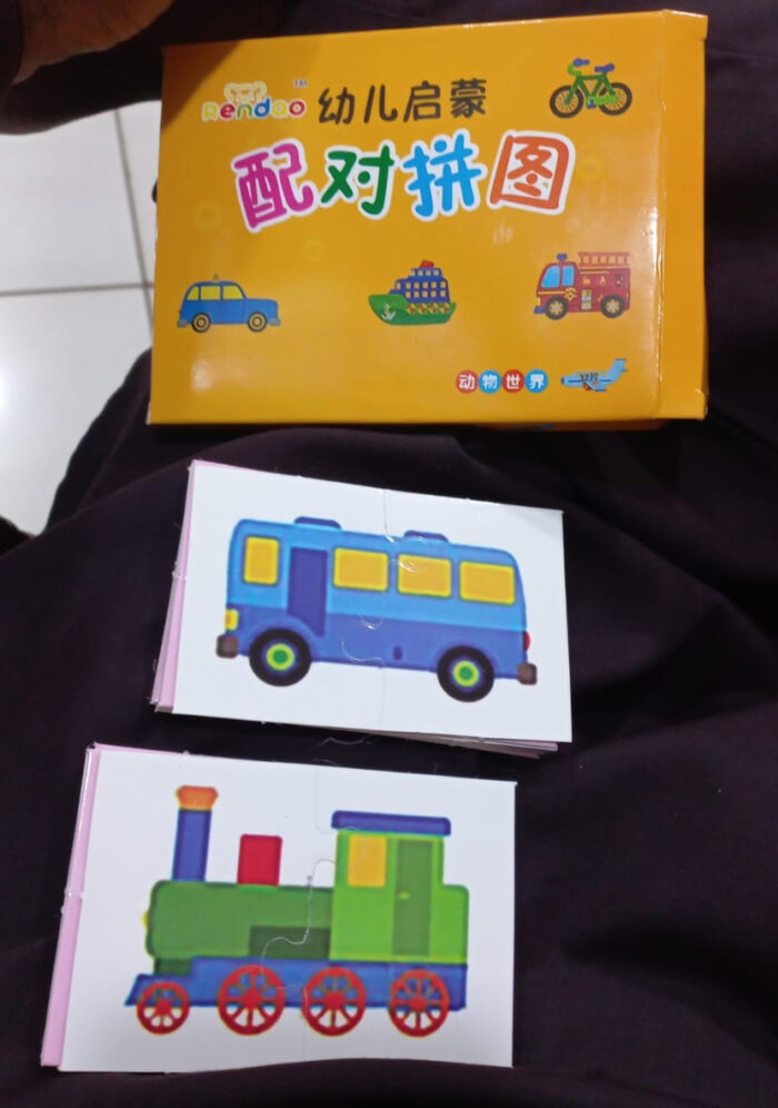 32 PCs - Montessori Toddler Card Matching Education Puzzle Toy Cartoon Jigsaw (Random shape Puzzle) - Image 2