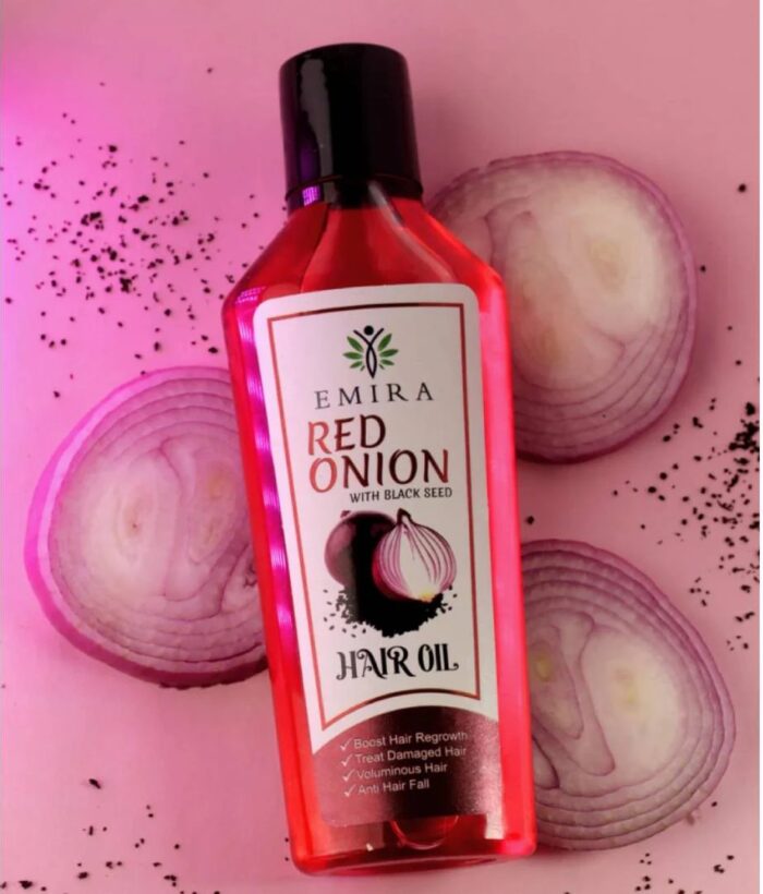 Emira Red Onion With Black Seed Hair Oil - 120ml - Image 1