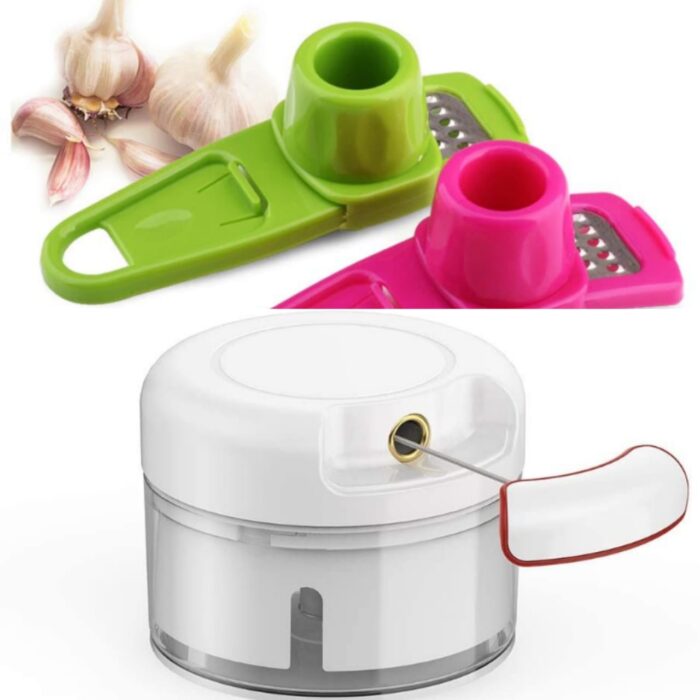 Combo deal Garlic Tool + Mini Chopper - Image 1