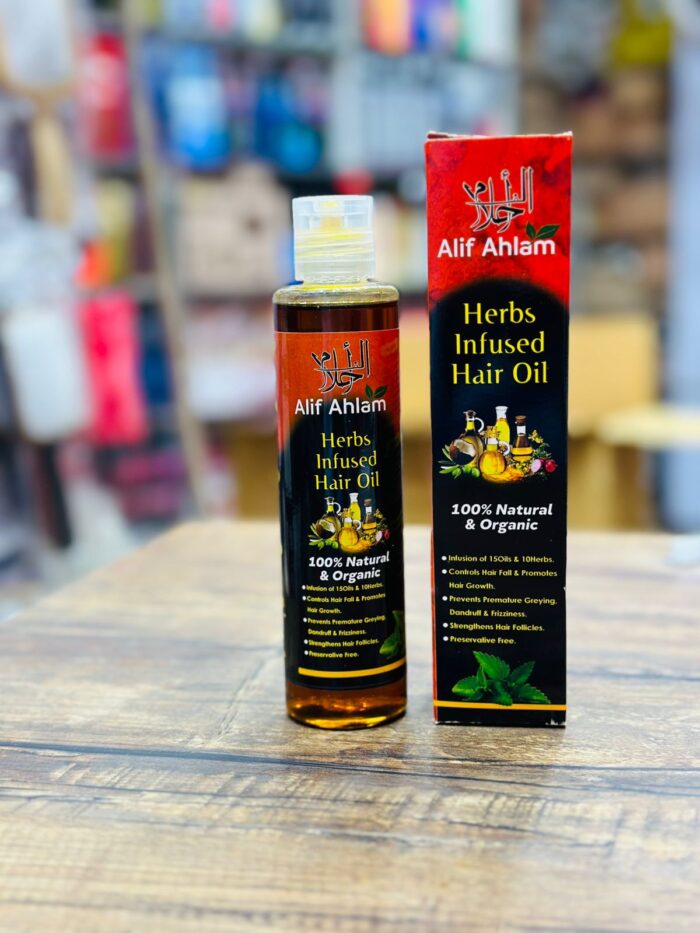 Alif Ahlam Herbs Infused Hair Oil 200 ML - Image 1