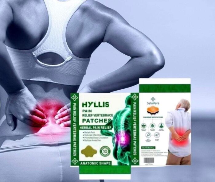 HYLLIS Pain Relief Patches - 10 Neck Pain Patches / Safe & Natural Neck & Back Pain Relief Products - Image 1