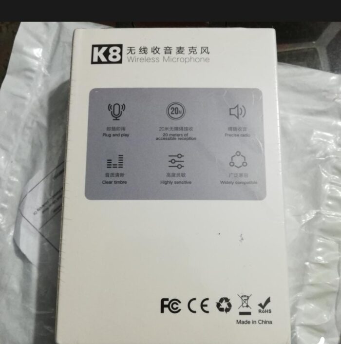 k11 Type-C Wireless Microphone K8 Collar Mic for Type C - Noise Cancellation Reduction Wireless Mic for Phone for Mobile Phone Camera, - Image 4