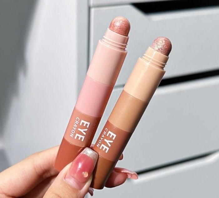 (one pcs ) 4 in 1 eye makeup pen (random color)  without box - Image 1