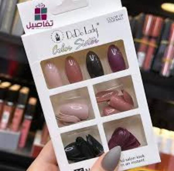 96 PCs nails without glue or sticker (Random Color) - Image 4