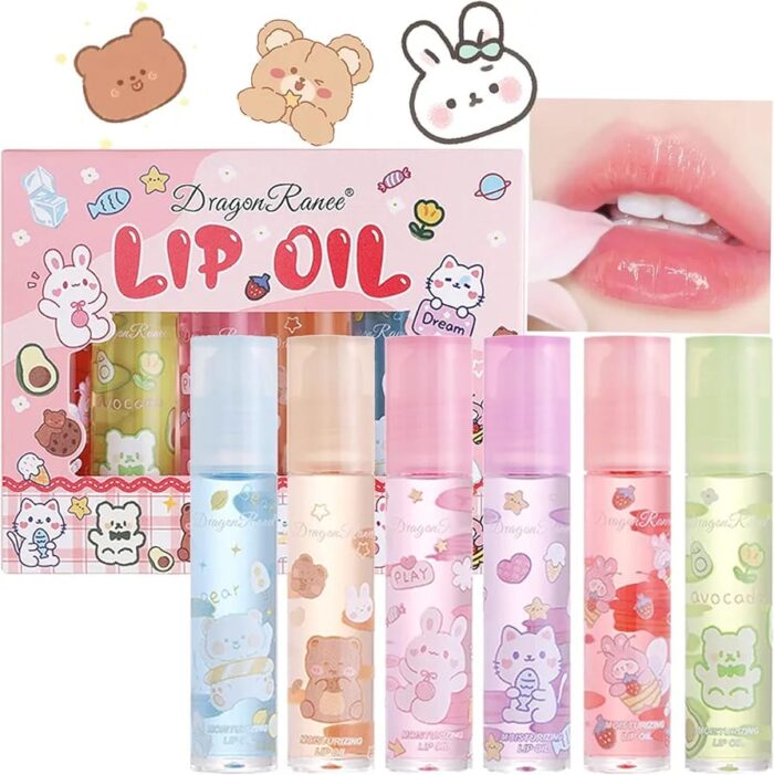 pack of 6 Lip Oil for winters  Glossy lips - Image 1