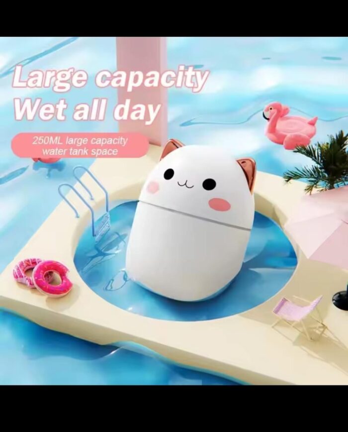 Cute Air Humidifier Mini Aromatherapy Humidifiers Diffusers Essential Oil Diffuser Home Carv ( 250ML) - Image 2