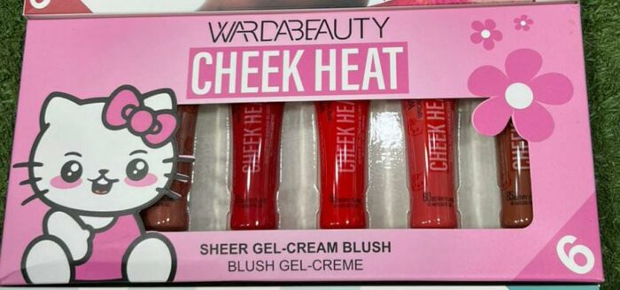 Pack of 6 Cheek Heat Shimmer Gel-Cream Blush, - Image 6