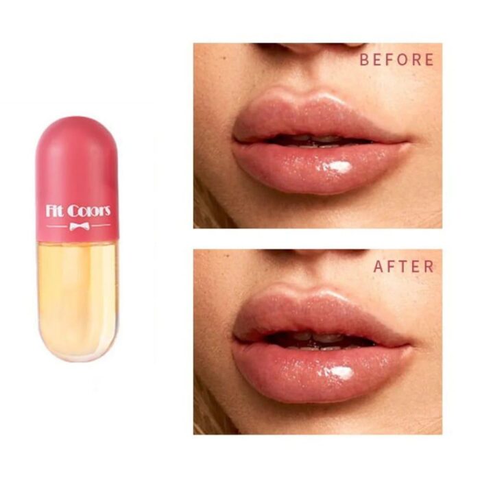 (pack of 3 ) NEW Lip Gloss Capsule Lip Plumper Oil Shiny Clear Lip Oil Women Moisturizing Lip Gloss - Image 1