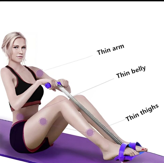 Tummy Trimmer Single Spring Bally Fat Burner|   Home Gym Workout  for Weight Loss (Random Color) - Image 1