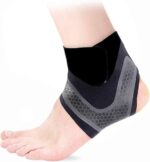 1 Pcs Right Foot Breathable Ankle Brace for Sprained Ankle,Stabilize Ligaments,Prevent Re Injury for men & women with Adjustable Wrap