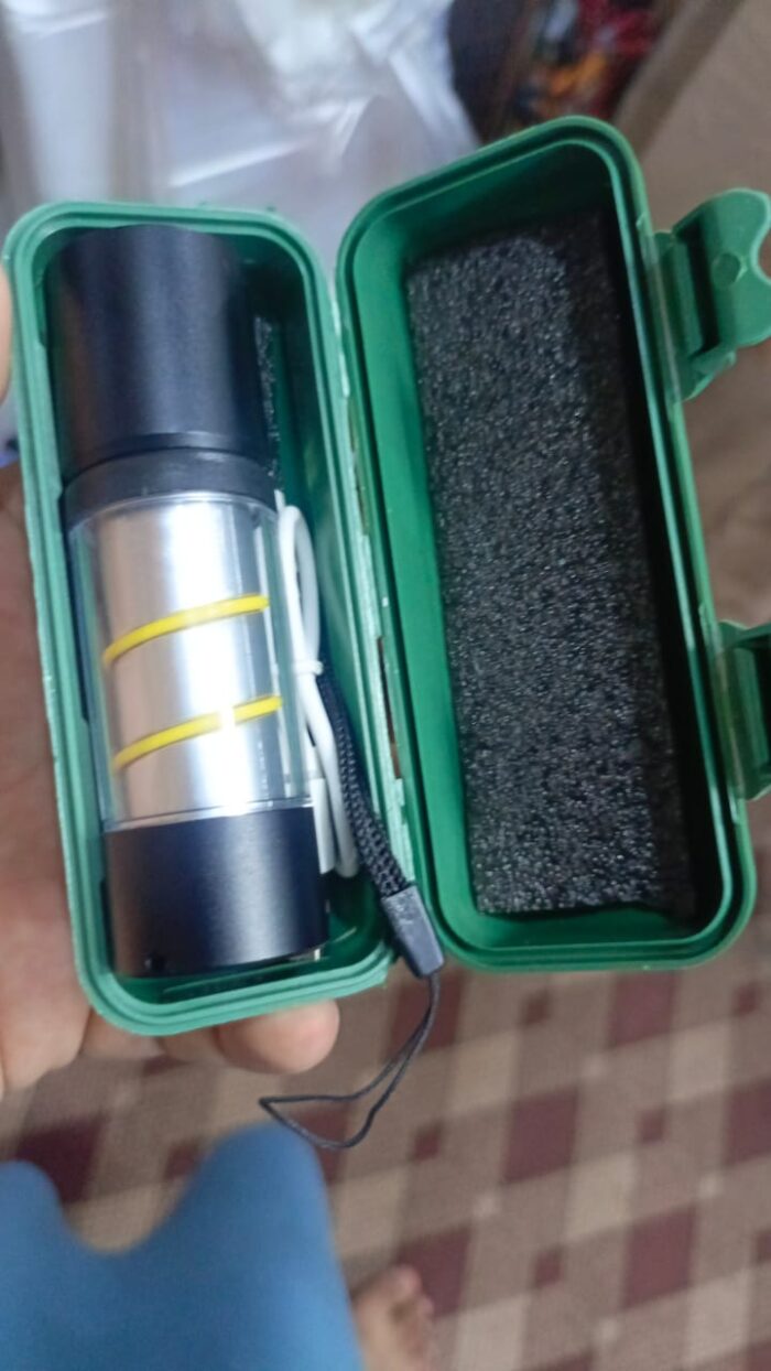 Stainless Steel LED Mini Usb Torch, Mini Pocket Flashlight - White - Image 6