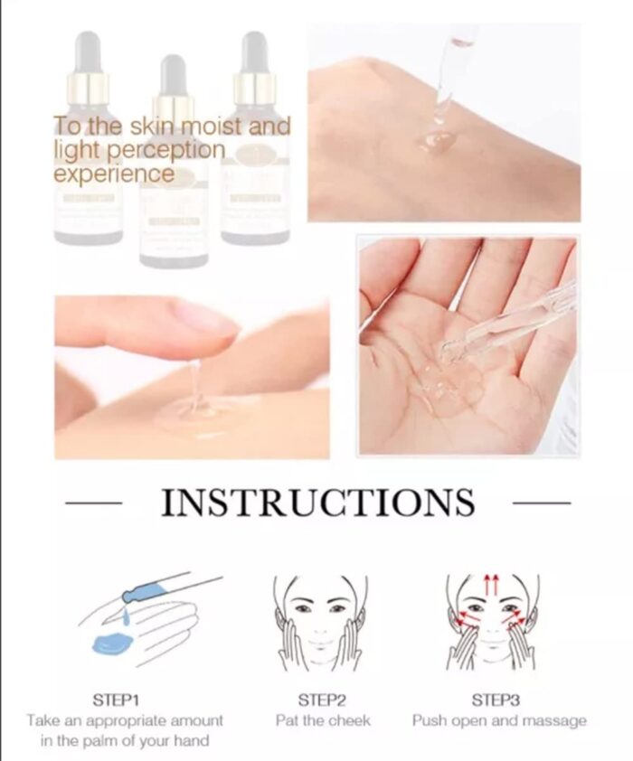 AICHUN BEAUTY Anti-Wrinkle Moisturizing Facial Serum - Hyaluronic Acid, Argan Oil - 2in1 Care - 30ml - Image 5