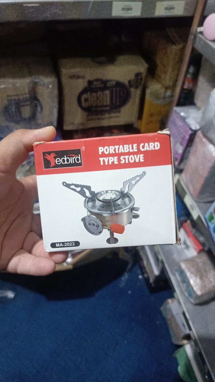 Camping Stoves Folding Outdoor Gas Stove Card Type Palm Square furnace - Image 3