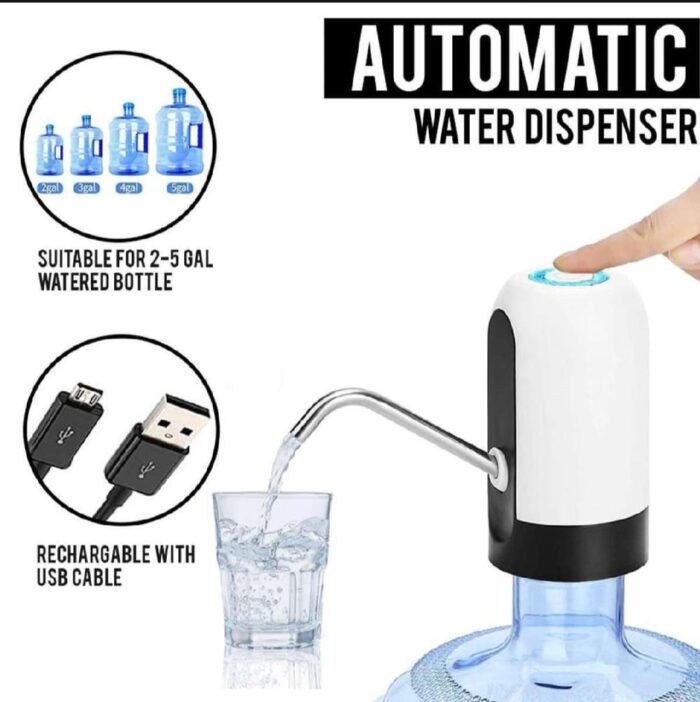 Electric Water Dispenser Portable Automatic Electric Water Pump Drinking Bottle Switch USB Rechargeable Water Pump Machine - Image 1