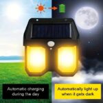 Double Head Antique Solar Sensor Lamp Solar Warm Lighting Lamp Outdoor Wall Lights - Image 6