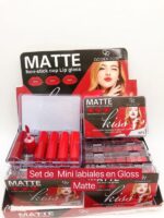 (pack of 6 )  Qoiden Rose Kiss Matte Lip Gloss - Image 3