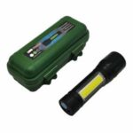 USB Charging XPE+COB LED Flashlight Lamp Torch With Clip Three Mode Zoomable Lamp Built in Battery with Box - Image 4