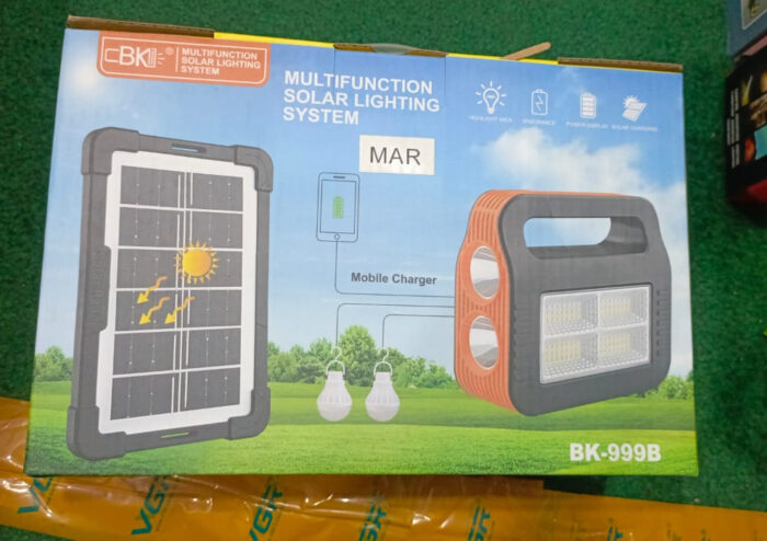 Solar Powered Light System Flashlight, Emergency Mobile Power Bank, Wireless Power Supply System for Travel Camping hiking (random color) - Image 4