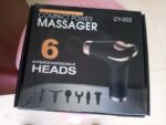 Compact Power Massager Gun with 6 Interchangable heads CY-002 - Image 2