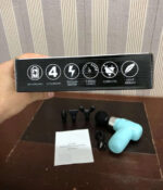 4 in 1 Compact Gun Massager | 5 Speed Levels | Portable Rechargeable Handheld Muscle Pain Reliever Device (Random color) - Image 19