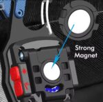 Multifunction Keychain COB Work Lights Strong Magnet Mini Torch with Cigarette Lighter Screwdriver USB Rechargeable Flashlight (Random color) - Image 6