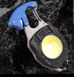 Multifunction Keychain COB Work Lights Strong Magnet Mini Torch with Cigarette Lighter Screwdriver USB Rechargeable Flashlight (Random color) - Image 5