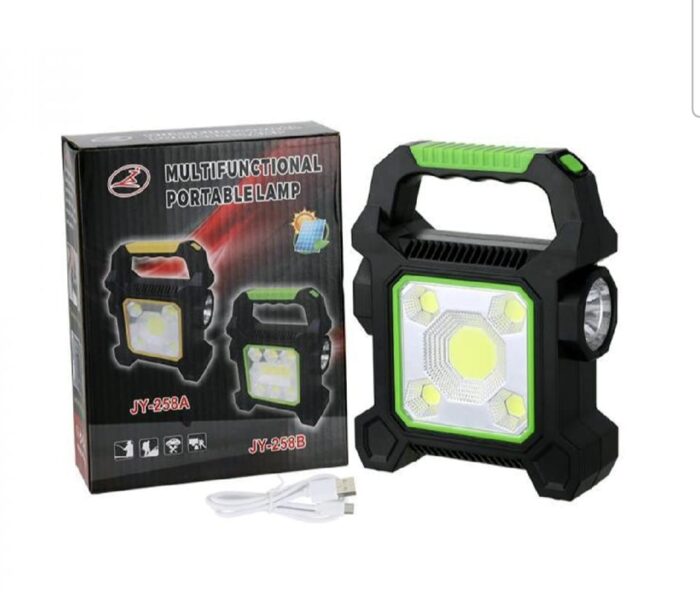 WhatsApp-Image-2024-10-29-at-2.44.57-PM-1.jpeg Multifunctional Solar Portable Emergency Lamp JY-258a | LED Torch light powerbank for outdoor camping - Image 1