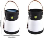 Emergency Light Multifunctional Camping Lantern Lamp, Black and White - ZJ-1158 - Image 2