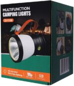 Emergency Light Multifunctional Camping Lantern Lamp, Black and White - ZJ-1158