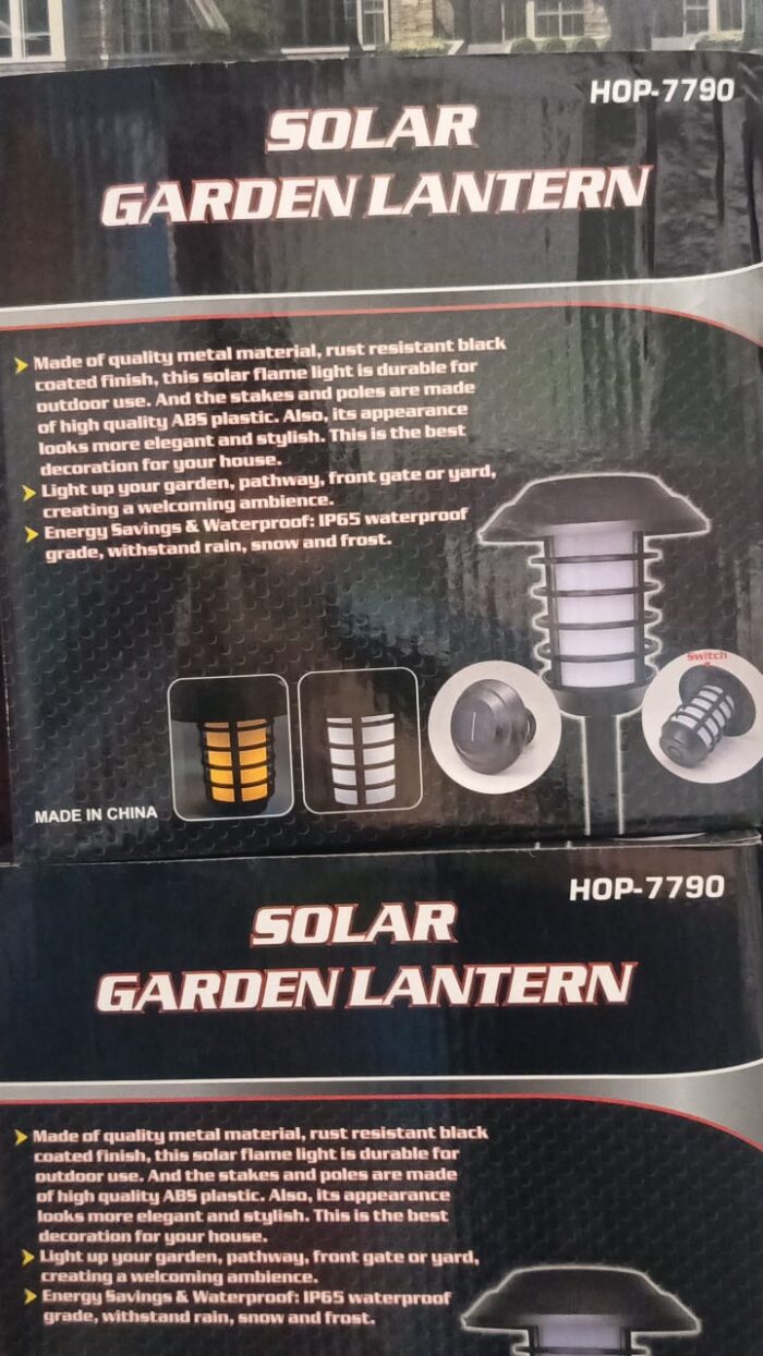 2 in 1 Solar Flame Lamp | Outdoor Led Waterproof Decoration Garden Lawn Light - Image 2