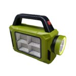 Rechargeable LED flashlight with solar panel - 6689A (Random color)