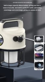 Portable Camping Lights with 4 Lighting Modes, Torch Mode, USB Rechargeable Camping hiking Lantern with Hook, Waterproof Tent Light - Image 8