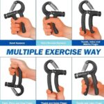 Hand Grip Strengthener Adjustable Resistance Wrist Strengthener Forearm Gripper Hand Workout Squeezer Grip Strength Trainer - Random Color - Image 4