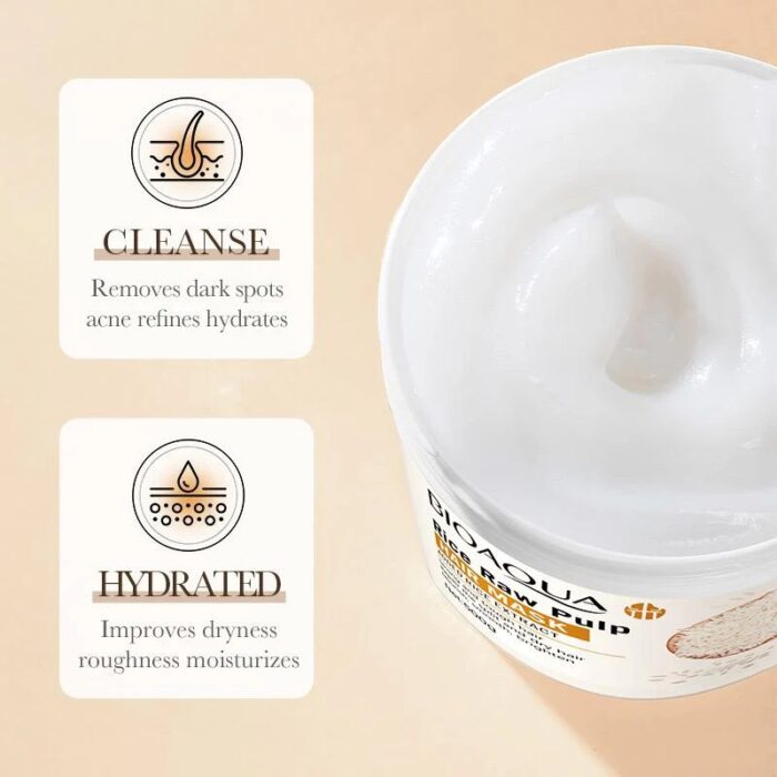 Bioaqua Rice Raw Pulp Hair Mask 500g - Image 5