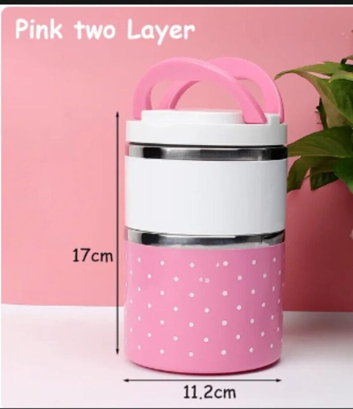 Lunch Box 2 Layer   For Kids and Adults (random color) - Image 13