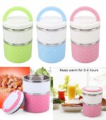 Lunch Box 2 Layer   For Kids and Adults (random color) - Image 12